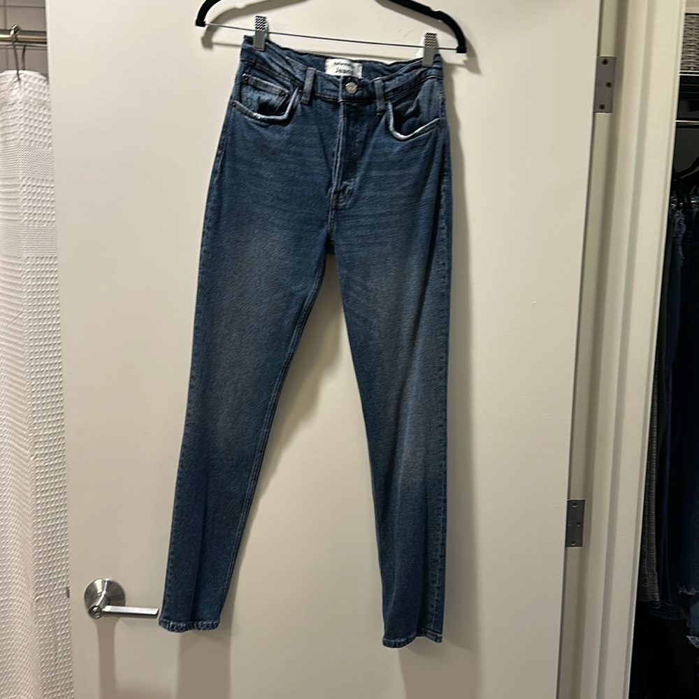 Reformation High Waisted Blue Denim Jeans